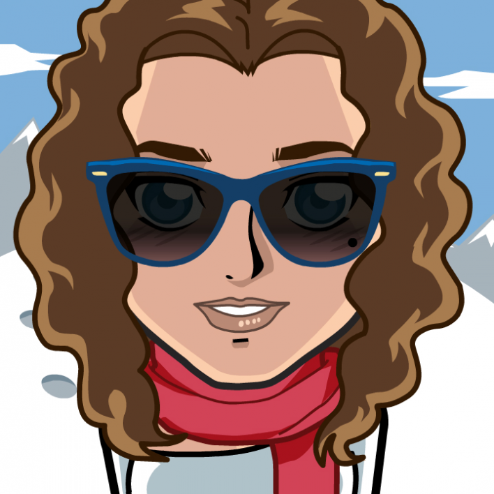 Avatar: Shows a team member in comic style