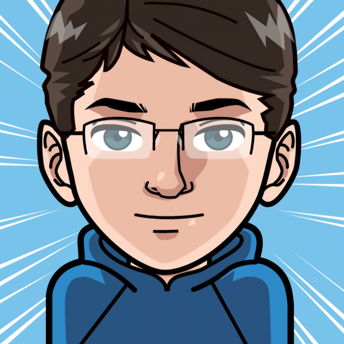 Avatar: Shows a team member in comic style