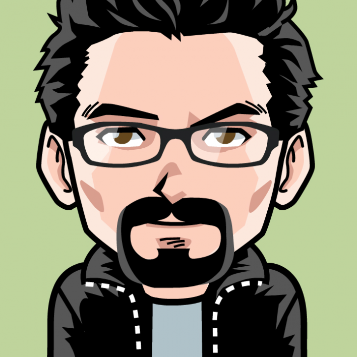 Avatar: Shows a team member in comic style