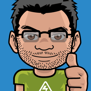 Avatar: Shows a team member in comic style