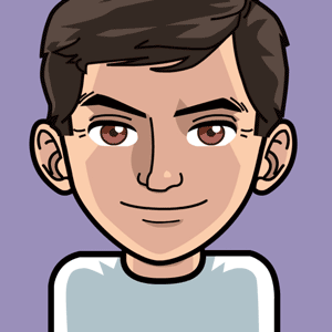 Avatar: Shows a team member in comic style