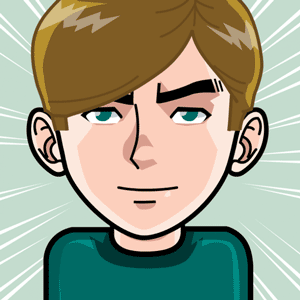 Avatar: Shows a team member in comic style