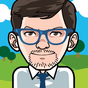 Avatar: Shows a team member in comic style
