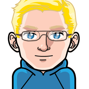 Avatar: Shows a team member in comic style