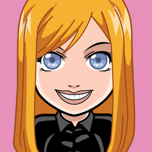 Avatar: Shows a team member in comic style