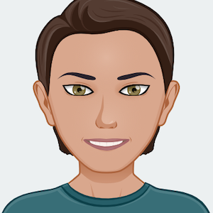 Avatar: Shows a team member in comic style