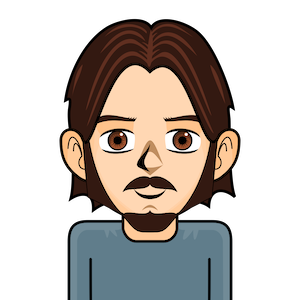 Avatar: Shows a team member in comic style