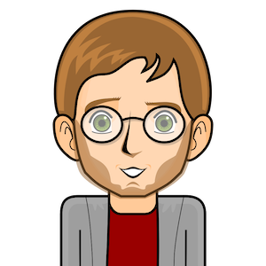 Avatar: Shows a team member in comic style