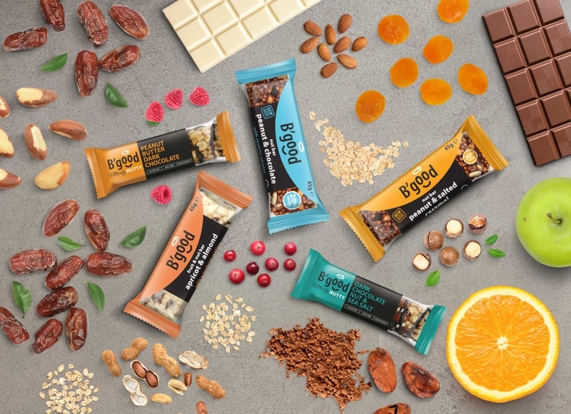 Hunky Dory B'Good Bars Fruit & Nut and Flapjacks