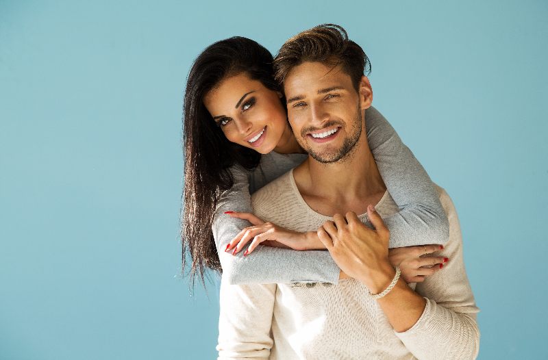 couple smiling