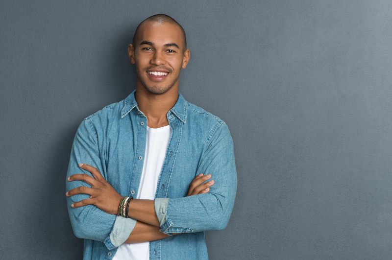 man smiling