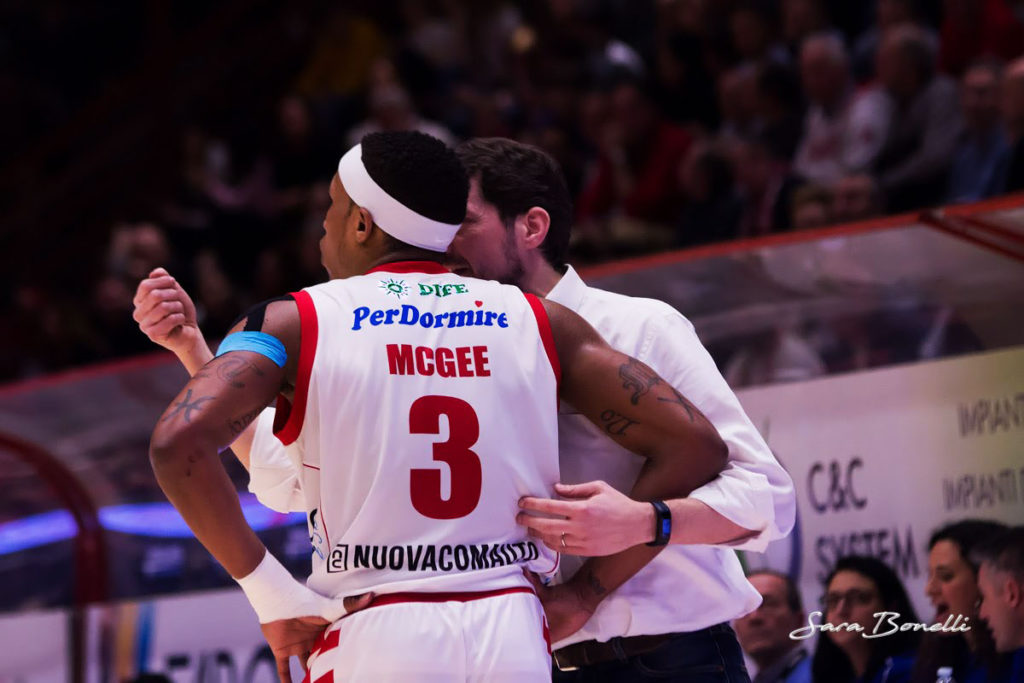 Pistoia Basket al Palacarrara durante la stagione 2018