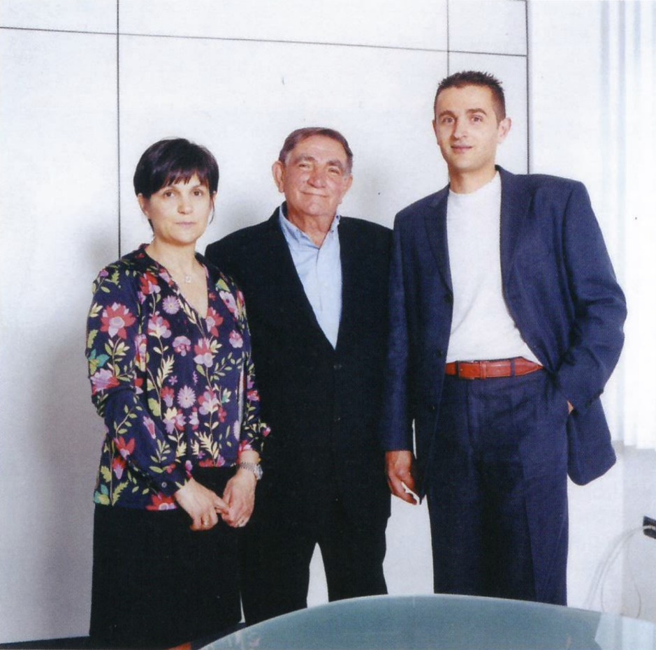 Fernando Tissi con i figli Sabrina e Alessio