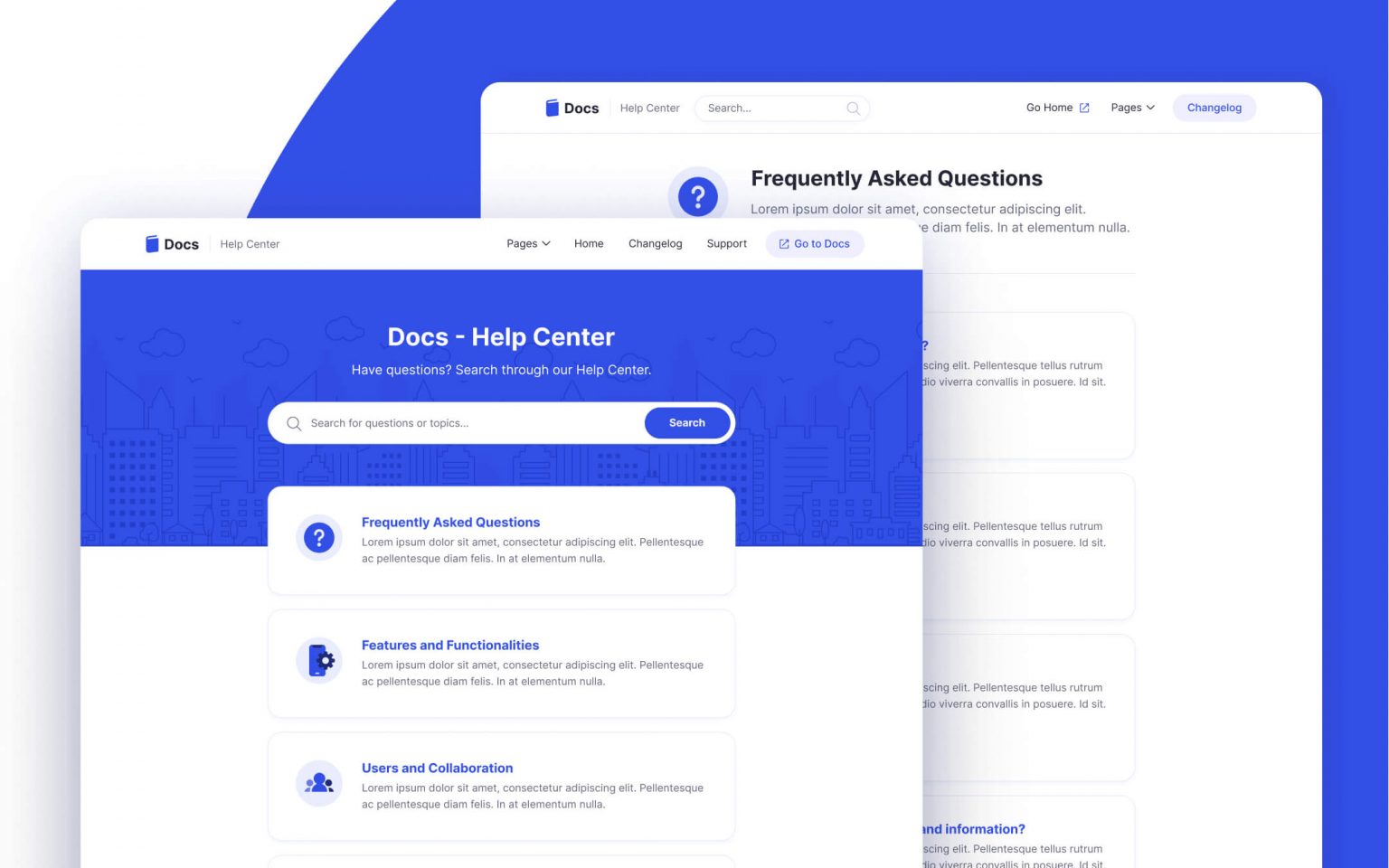 Support & Help Center Webflow Template