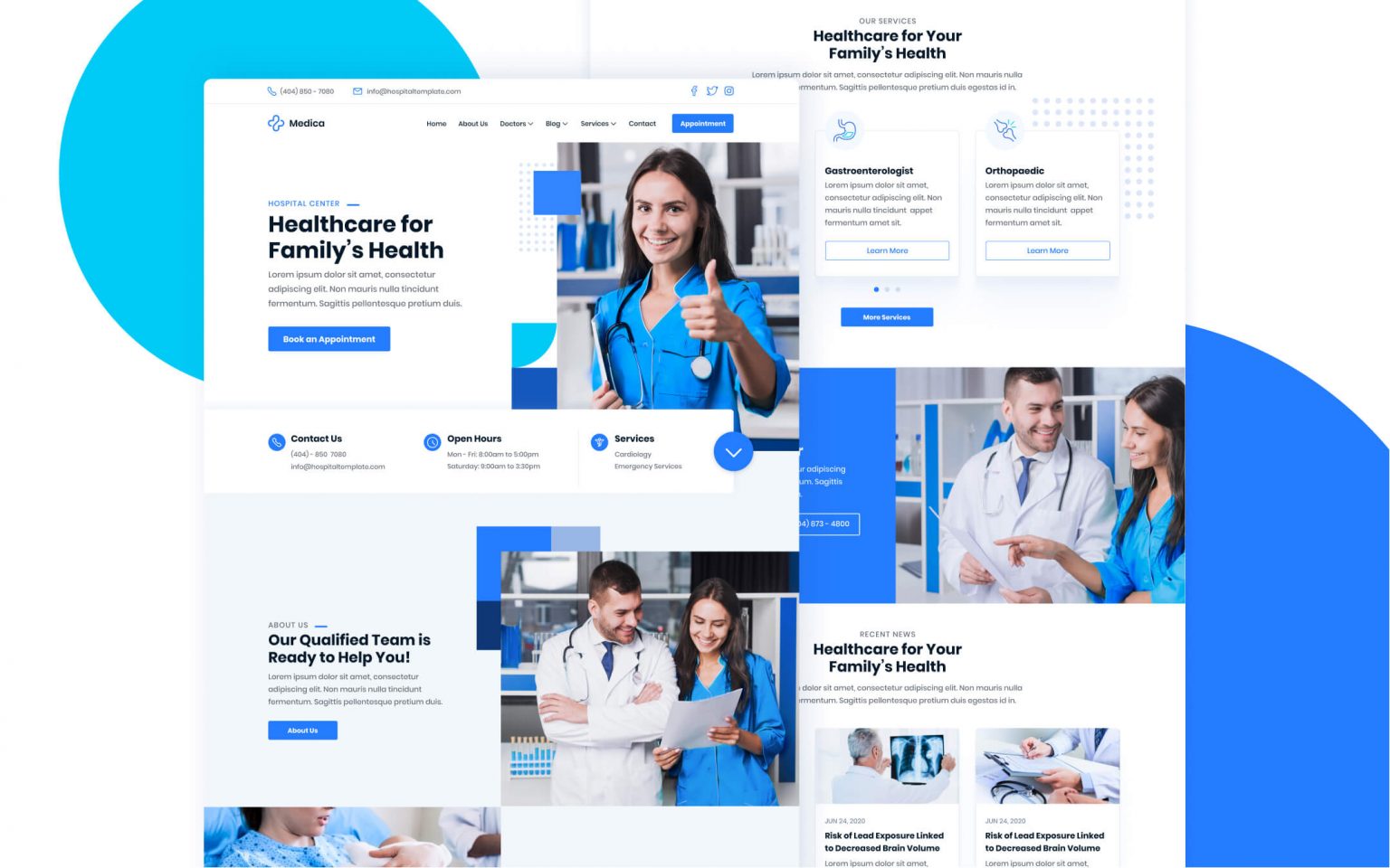 Hospital & Doctors Webflow Template