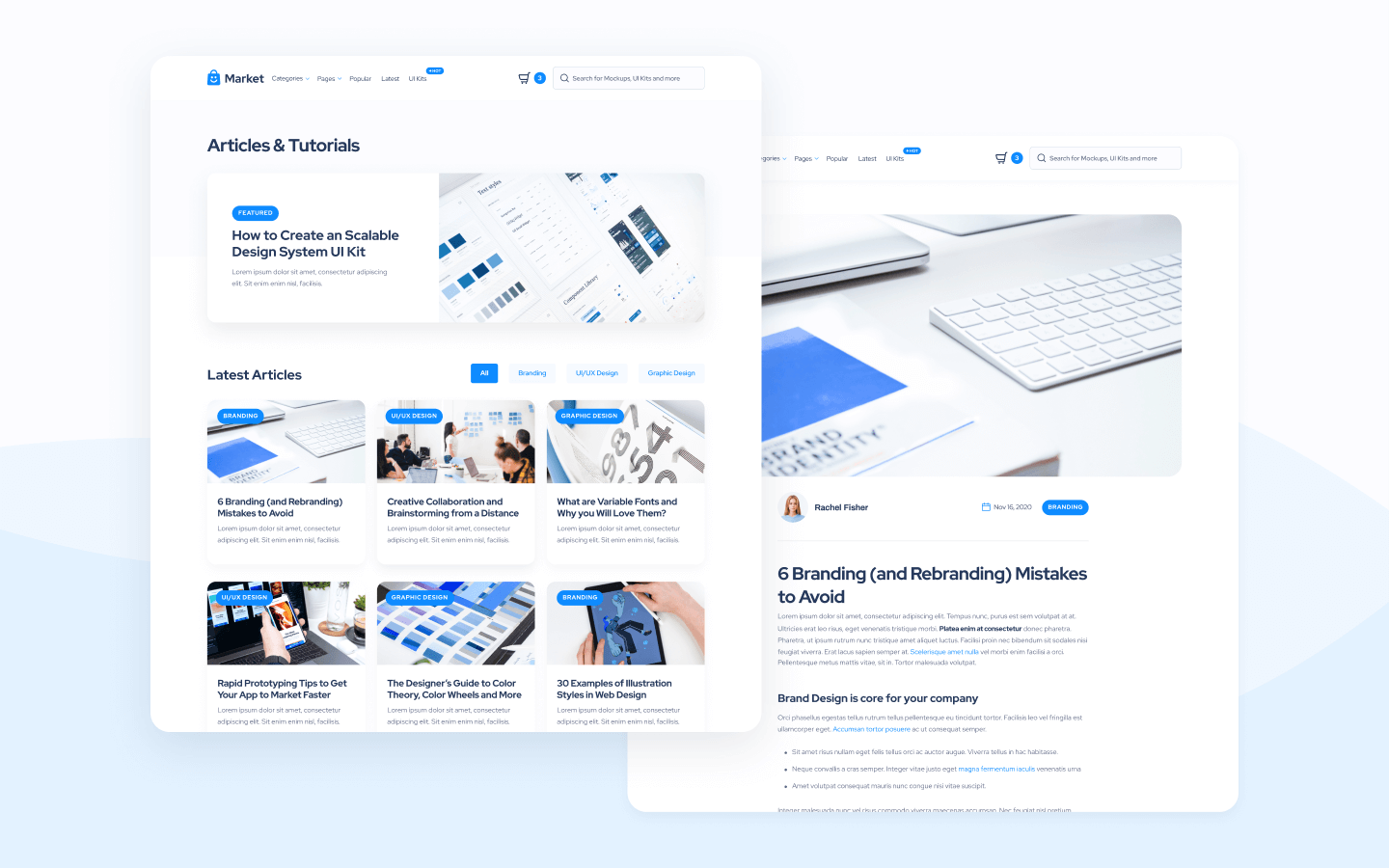 Design Marketplace Webflow Template Market BRIX Templates