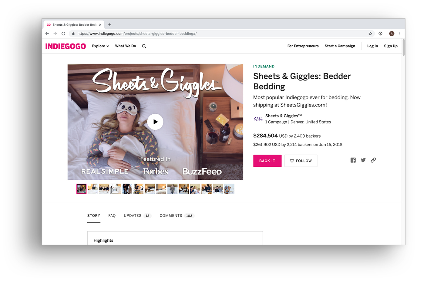 Colin McIntosh Founder & CEO at Sheets & Giggles