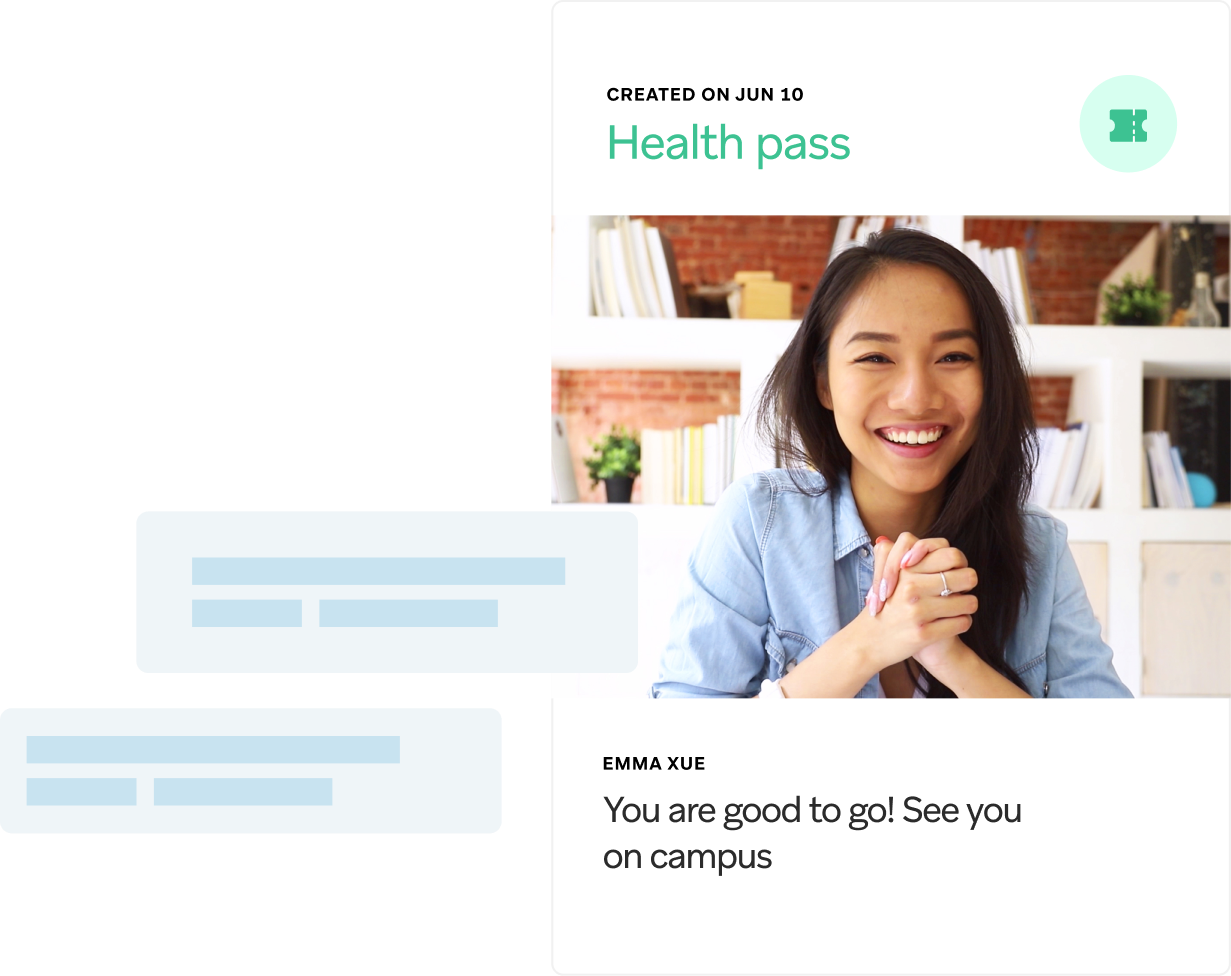 Personalized student orientation dashboard on mobile