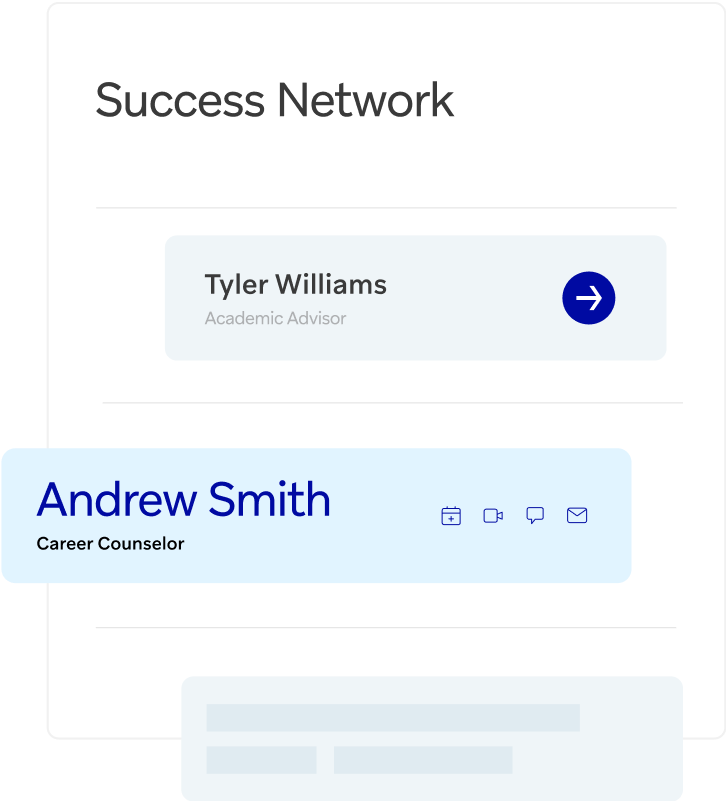 Personalized student orientation dashboard on mobile