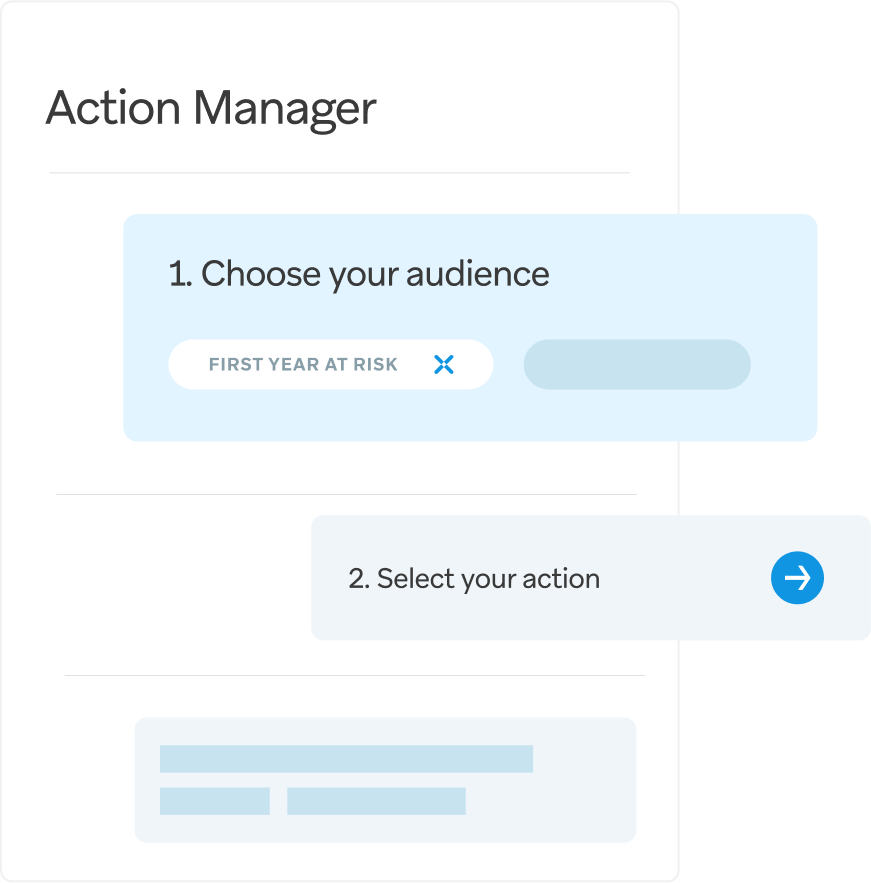Personalized student orientation dashboard on mobile