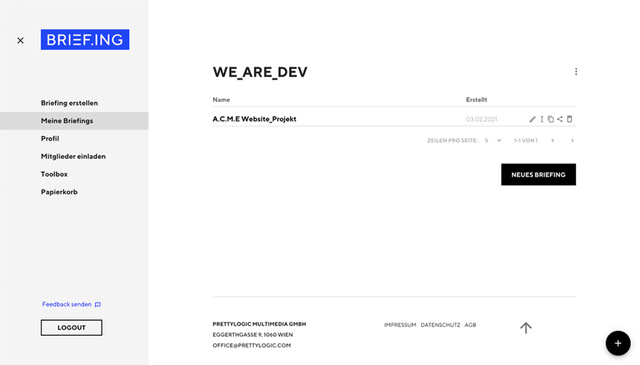 Organization is half the battle. File your briefings by the client, project, or however it suits your working style.