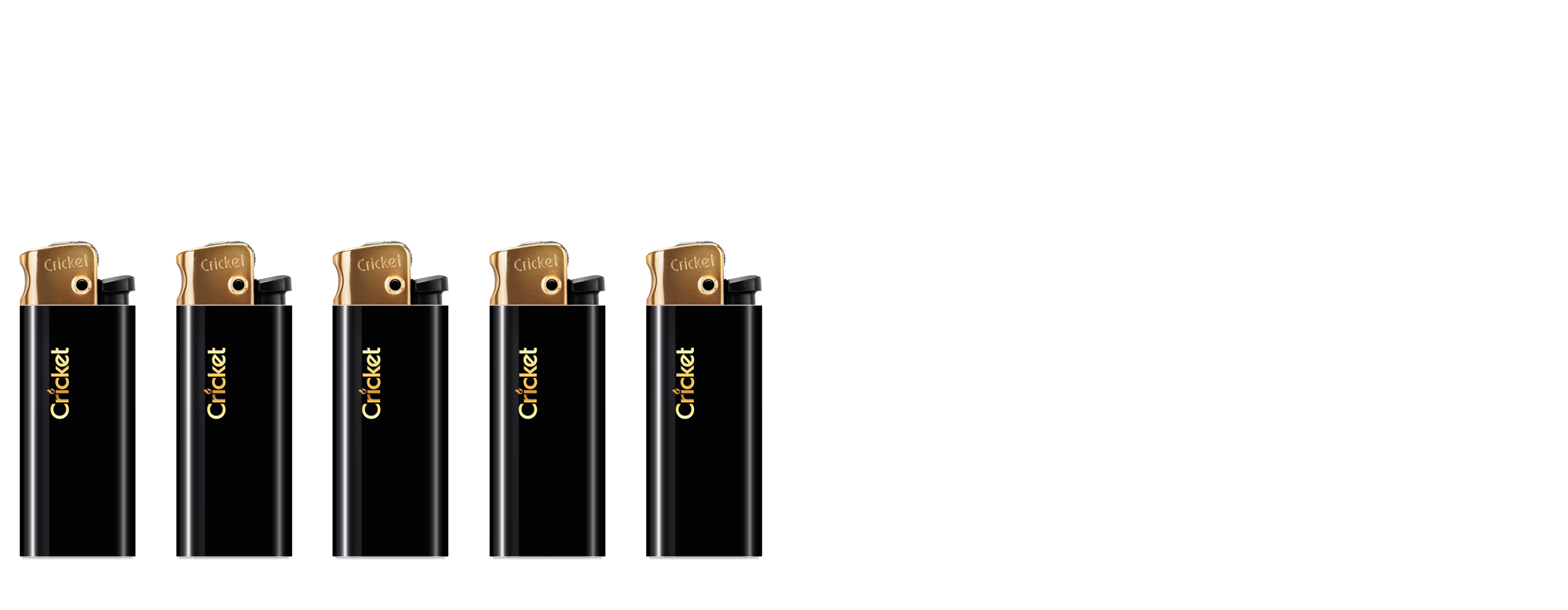 The black and gold mini lighter is a great addition for those who like to be out on adventures and want to travel light.