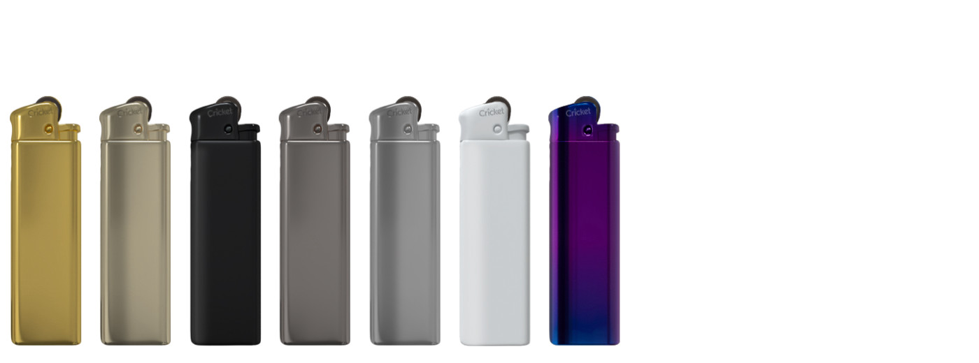 The flint deluxe lighter. A reliable metal gas lighter. This high quality lighter is refillable and reflintable and comes in a tin case with a two years warranty.