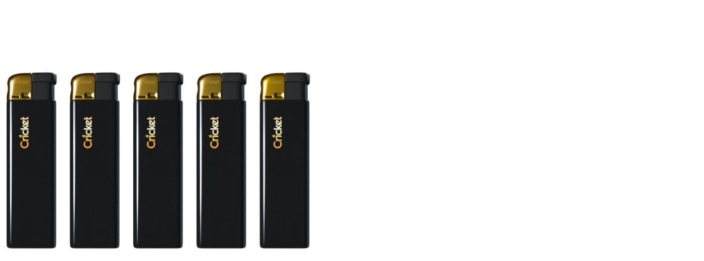 Black and Gold electronic lighter. A great addition for camping and adventures. The long lasting electronic lighter.