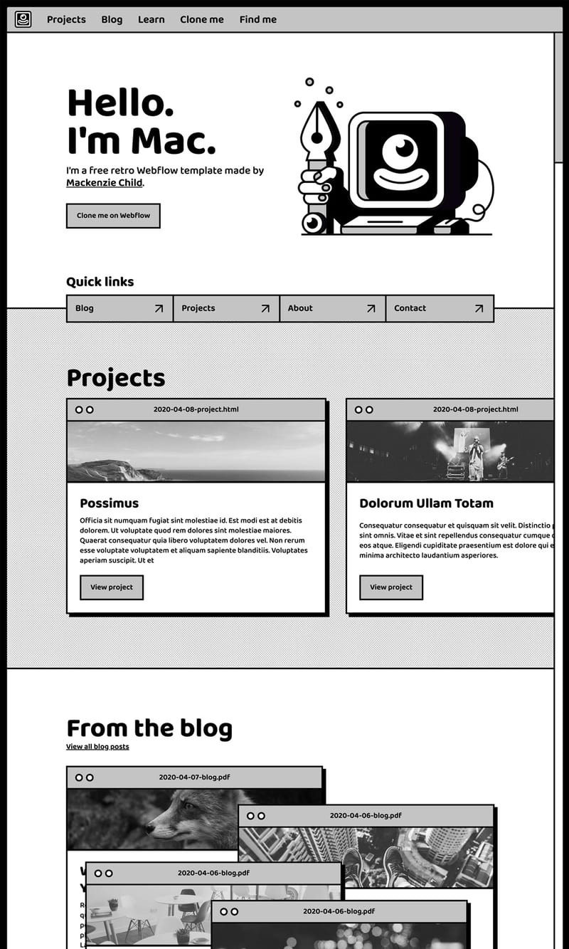 Mac Template by Flowmingo