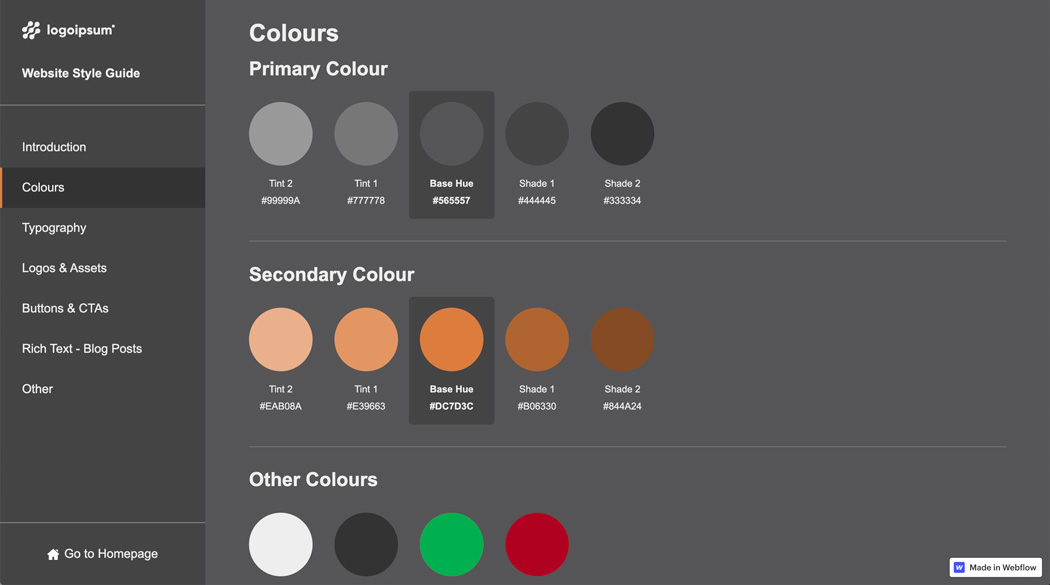 Style Guide Template