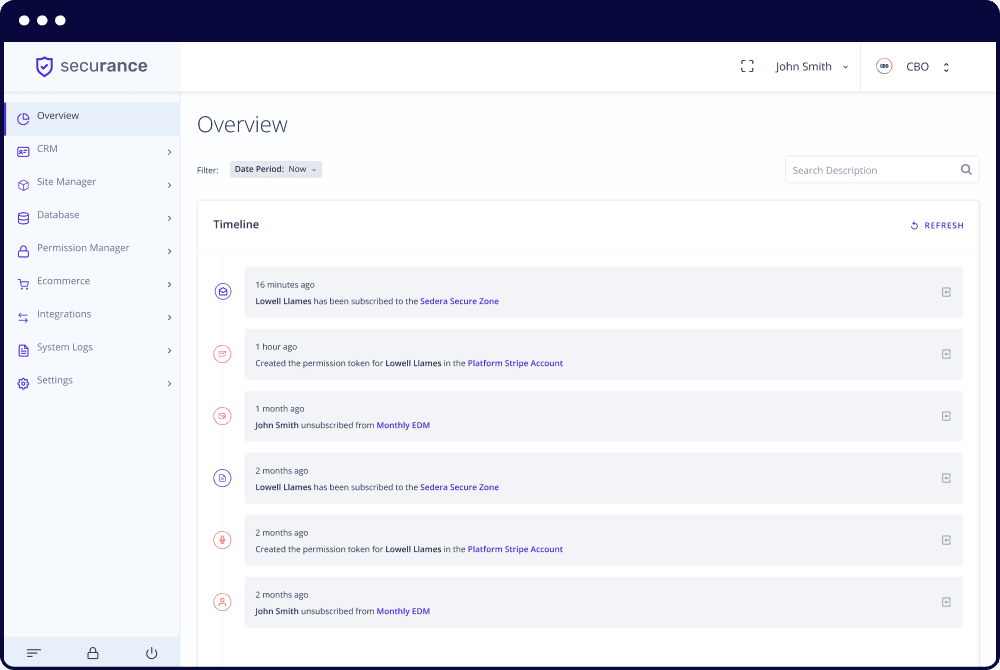 CRM Event Stream