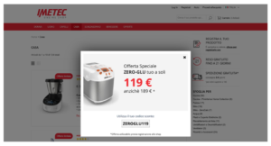 Popup Content Perosonalization