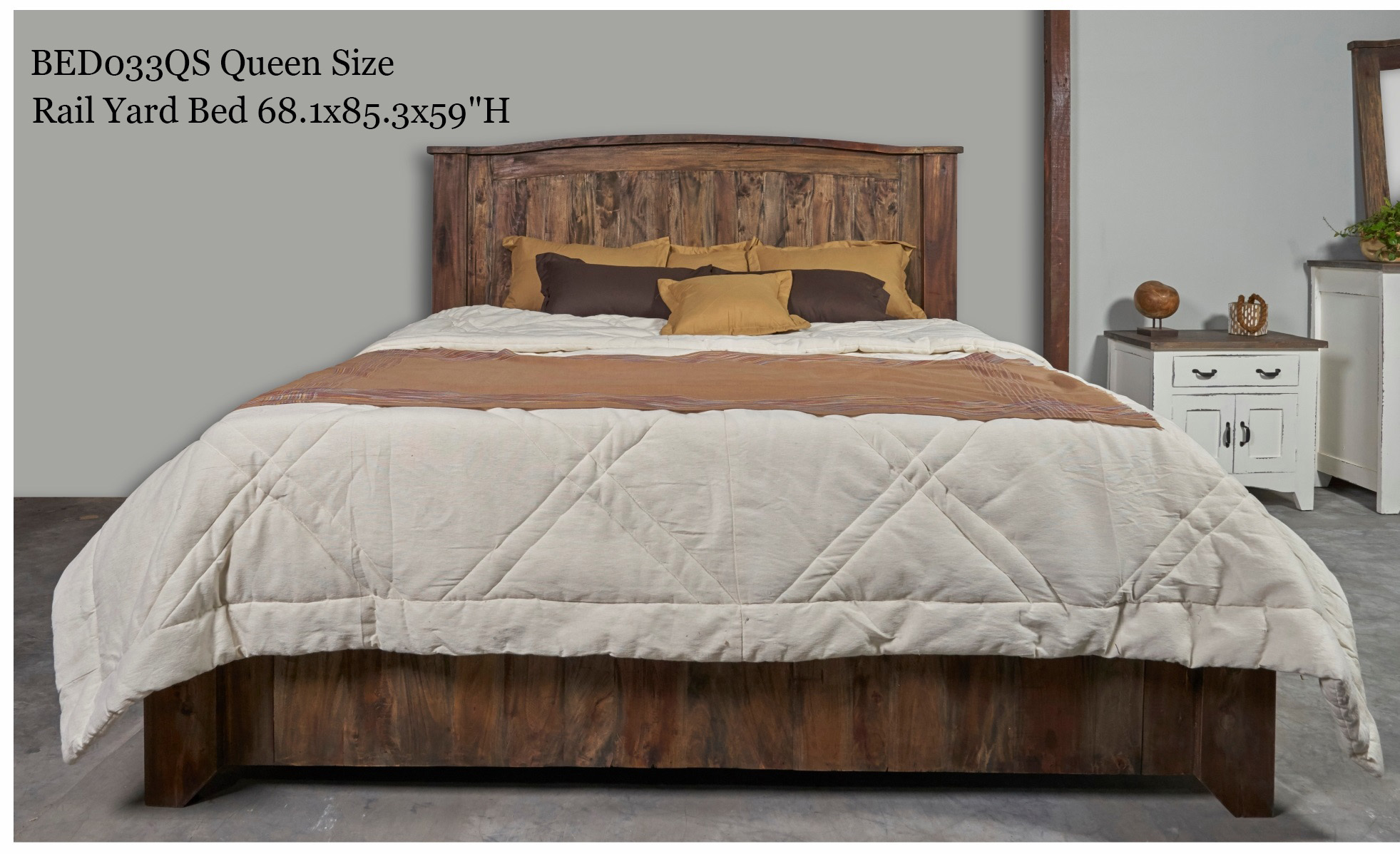 Luxurios Solid Wood Bedroom Furniture Queen Size Beds