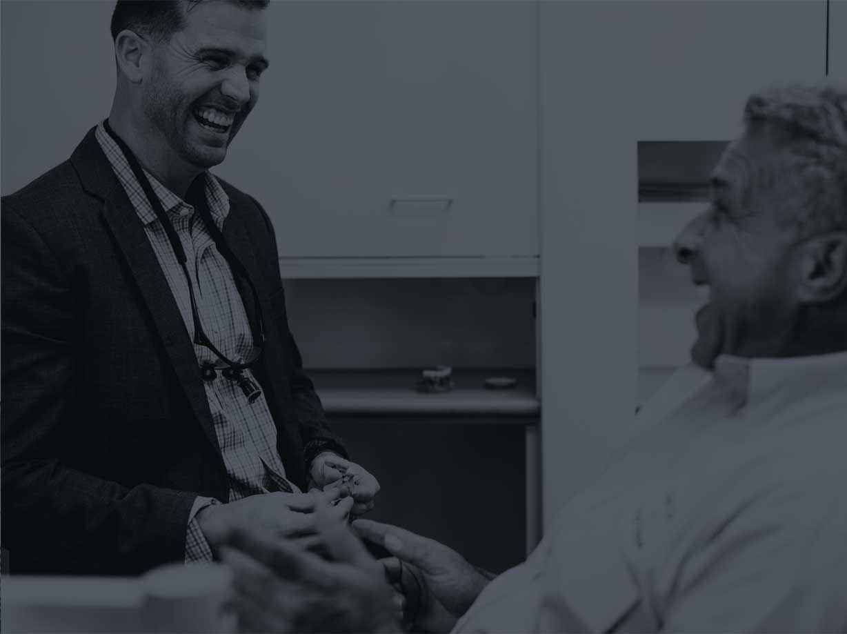 Photo of a dentist and pateint