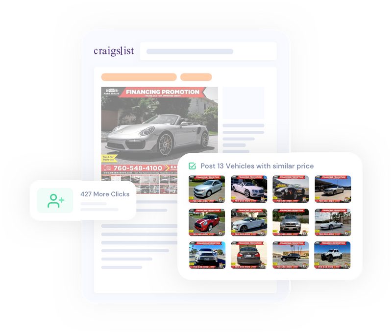 Craigslist Posting Software for Car Dealers WizPoster™
