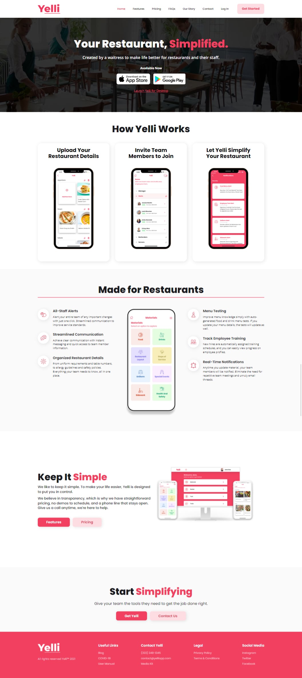 Yelli is made so you can run your restaurant with ease