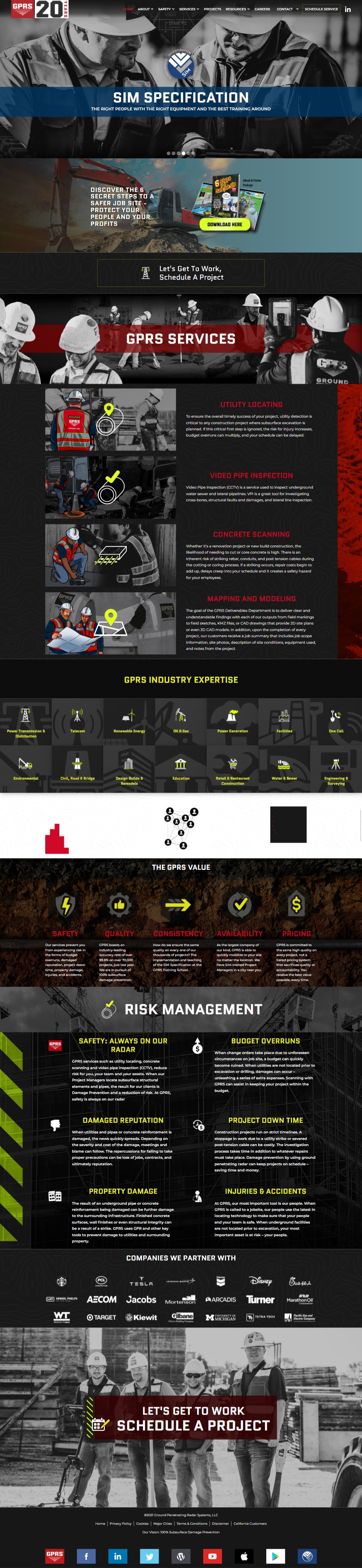 GPRS needed a new website development.