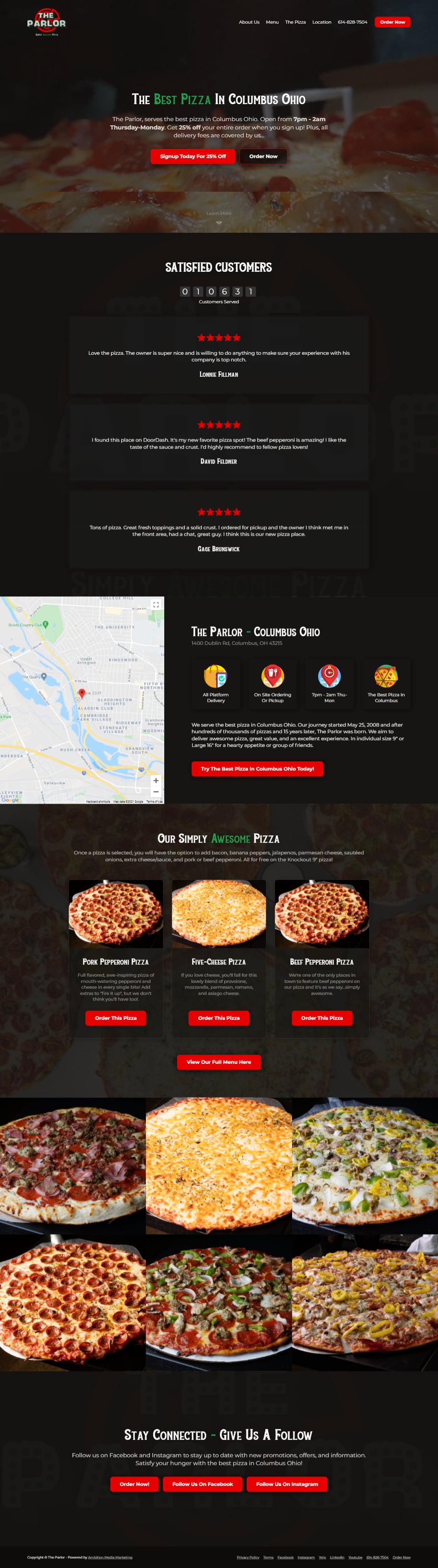 Serves the best pizza in Columbus Ohio