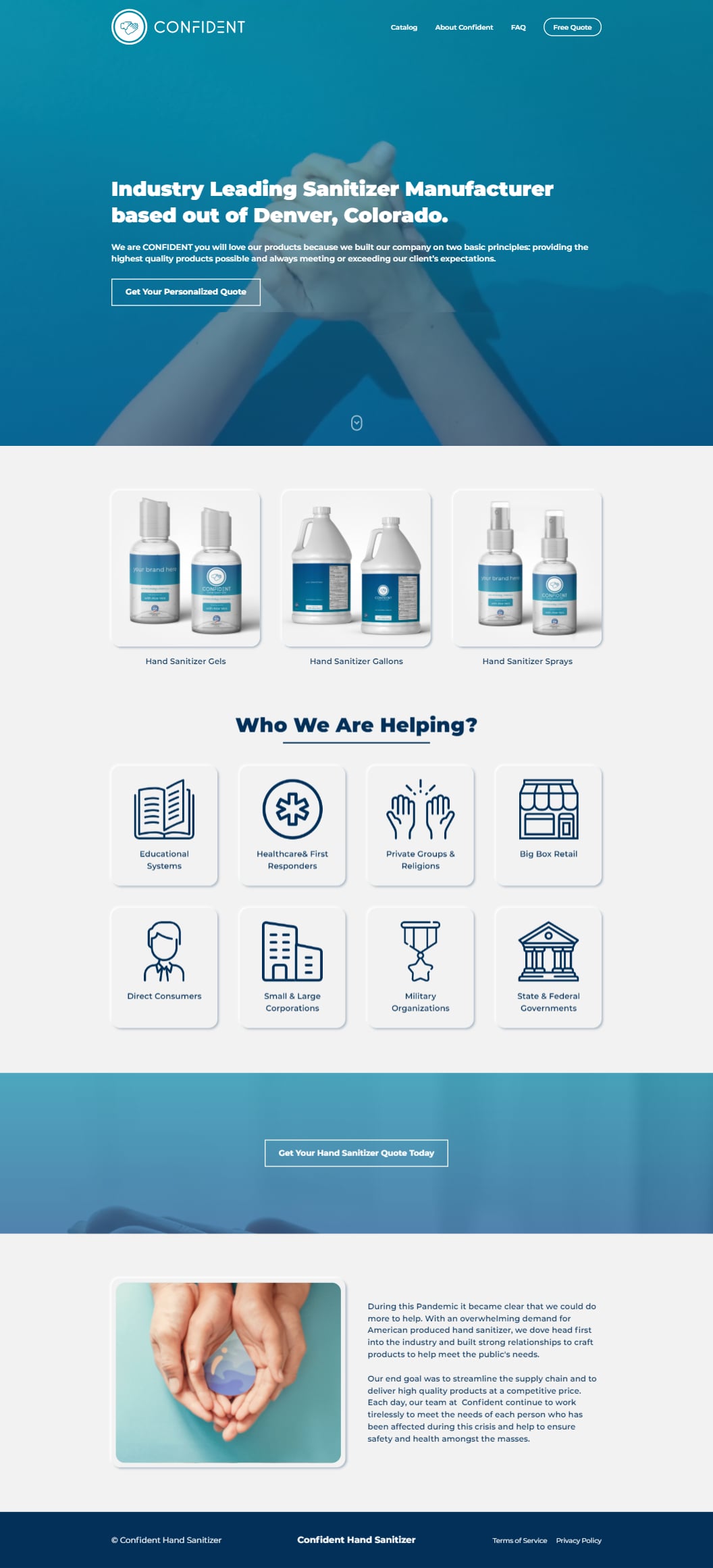 Industry Leading Sanitizer Manufacturer