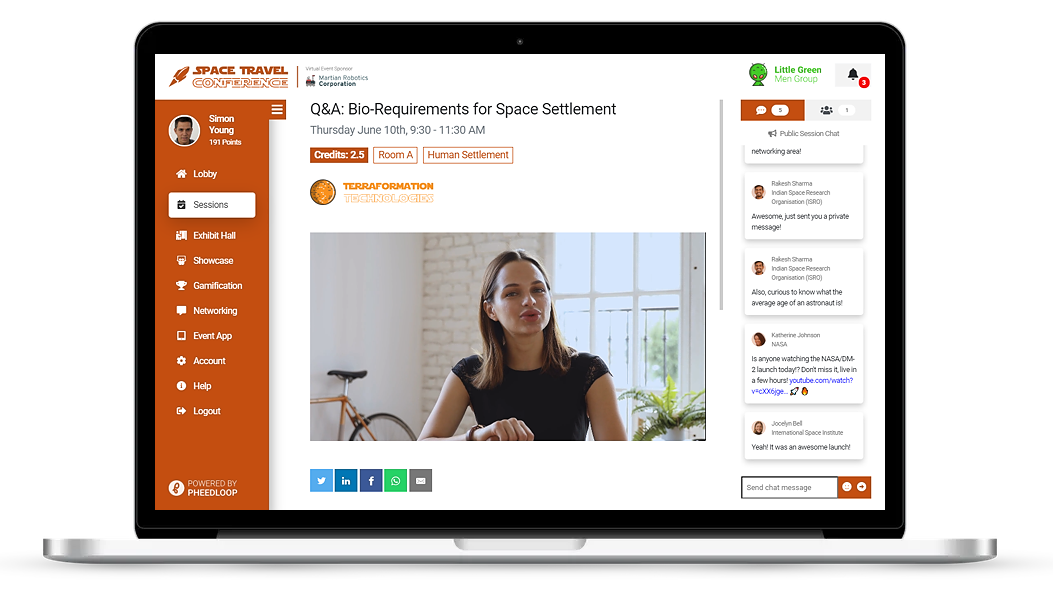 Virtual, On-Site, Hybrid Event Software | PheedLoop