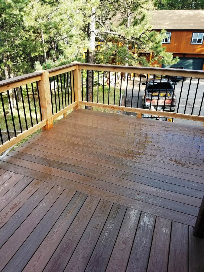Ted of All Trades Composite & Lumber Deck with Metal Balusters July