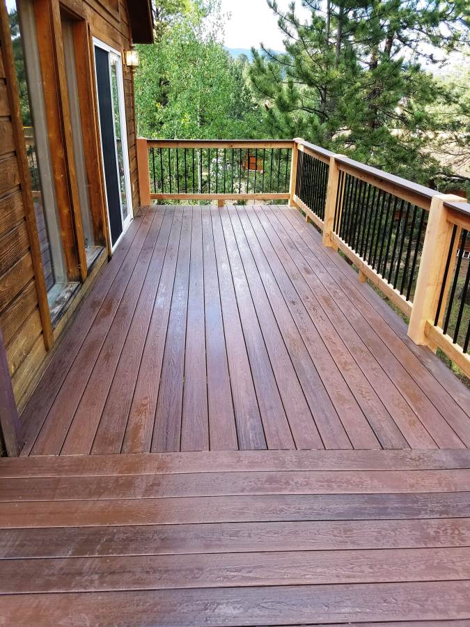 Ted of All Trades Composite & Lumber Deck with Metal Balusters July