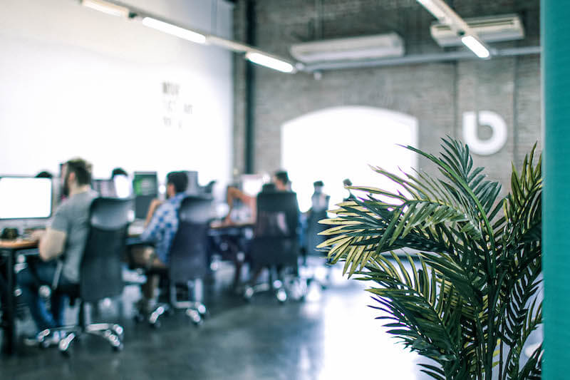 People working in our office
