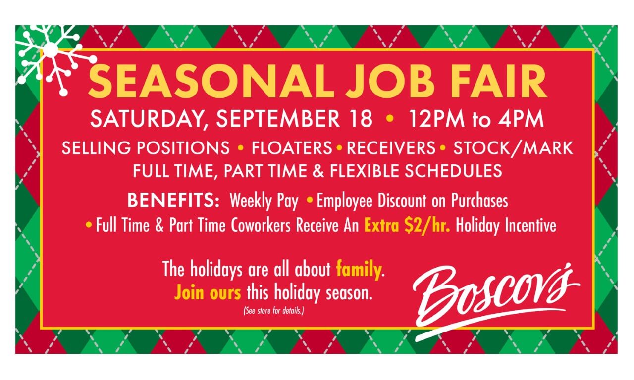 Seasonal Job Fair poster