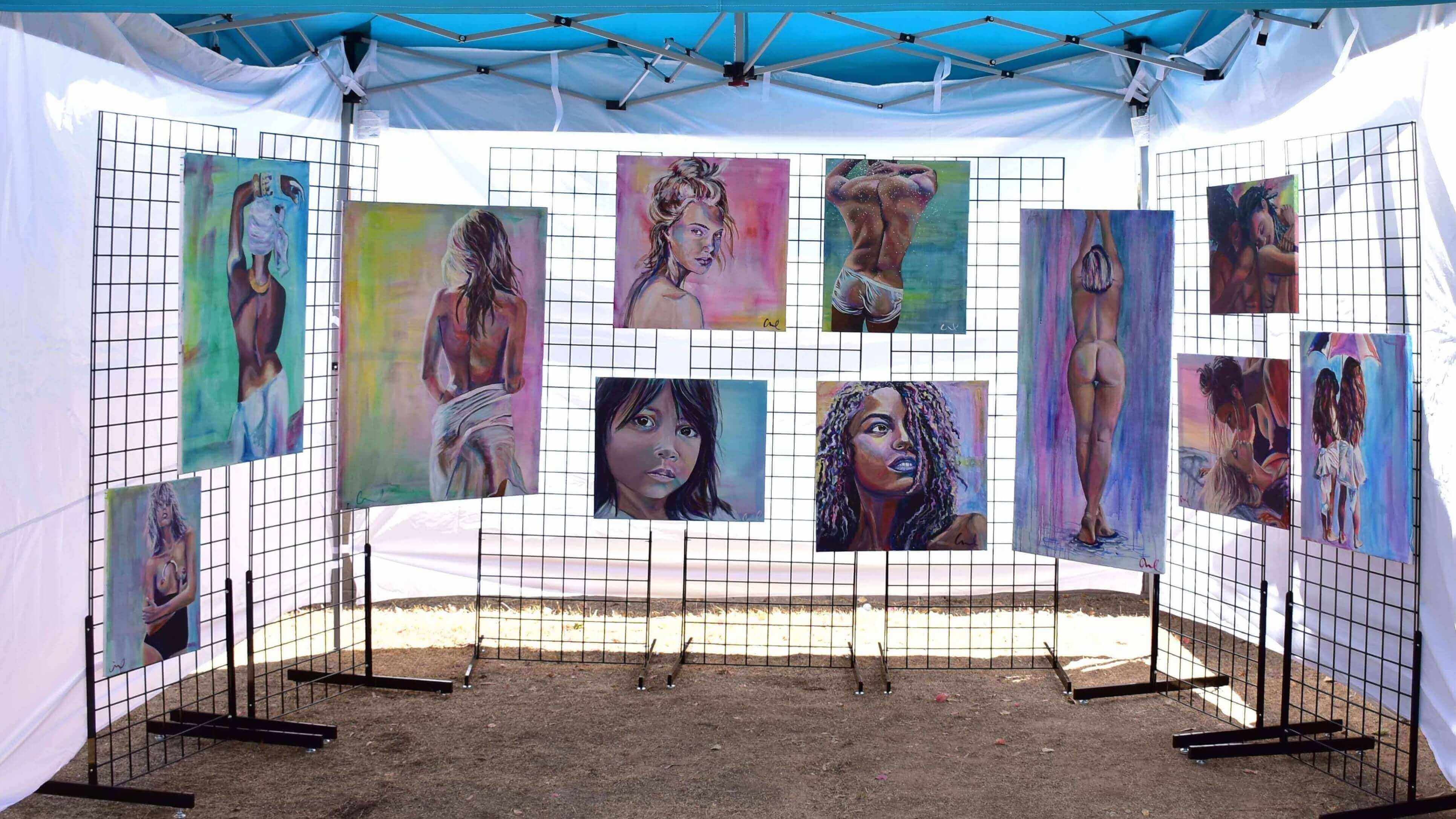 artist christina carmel artist booth shot