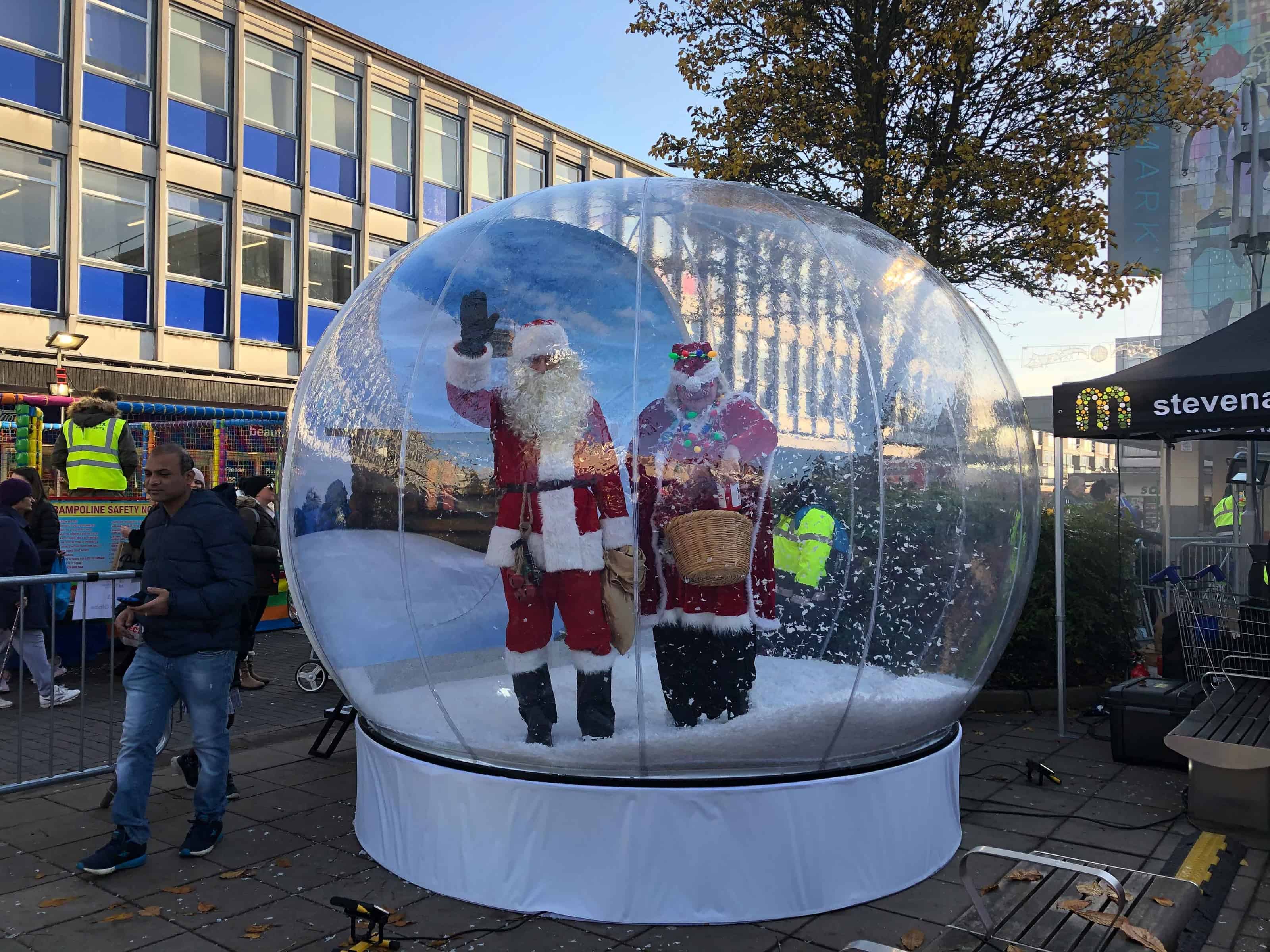 Christmas Light SwitchOn's Snow Globe Hire