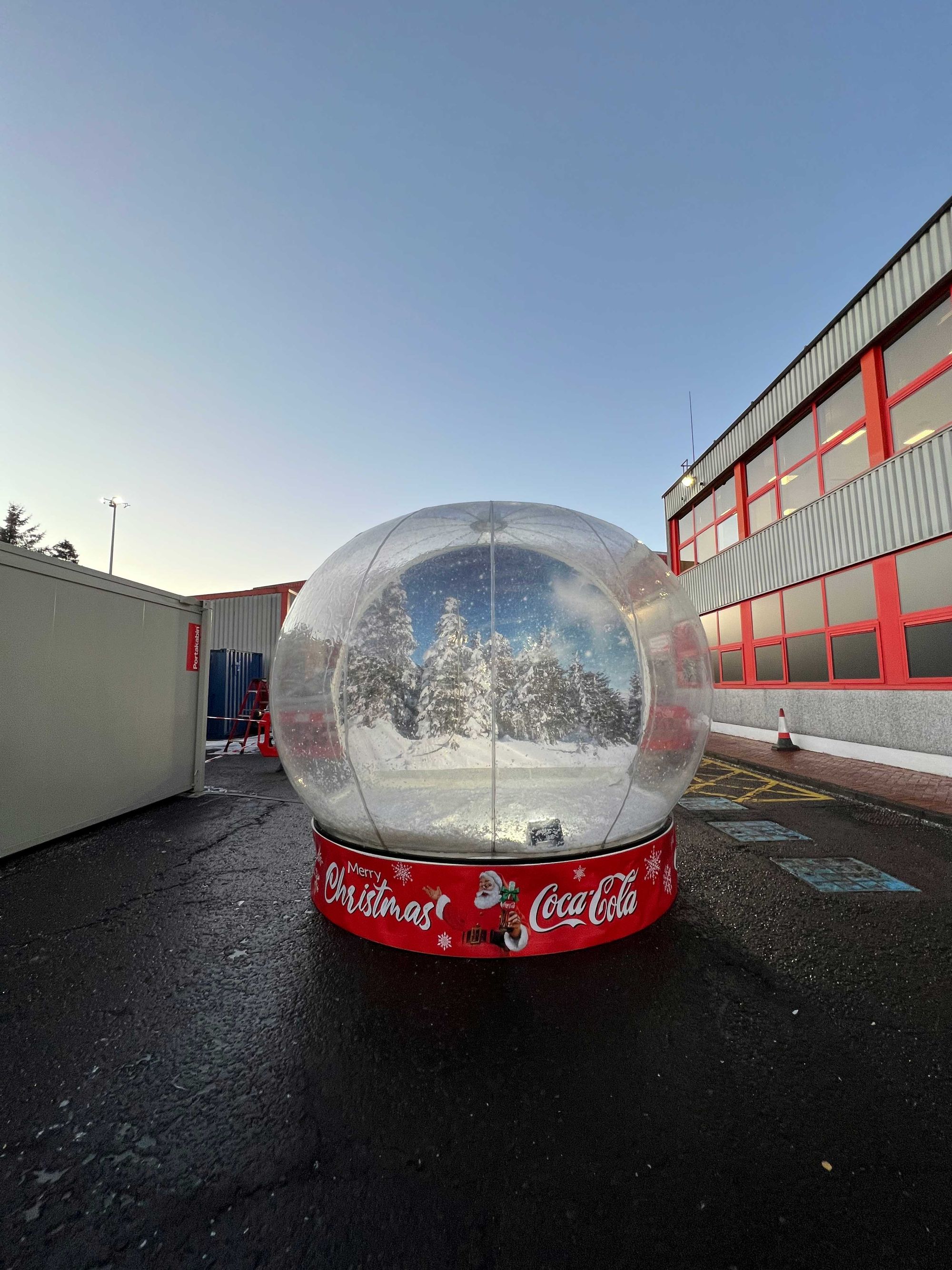 Coca cola christmas globes