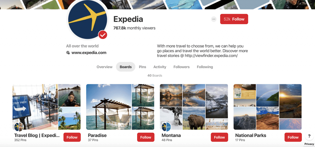 pinterest for business