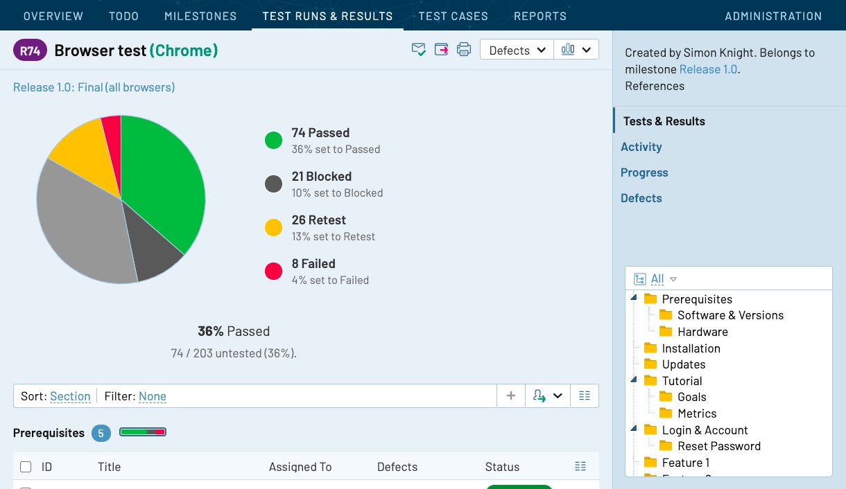 Increase visibility and report both manual and automated results in TestRail