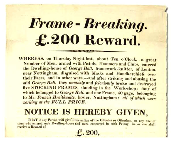 Frame braking reward - luddites